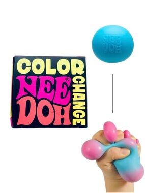 🌟 NEW 💙 NeeDoh Color-Changing Squishy by Schylling 🌟RARE!
